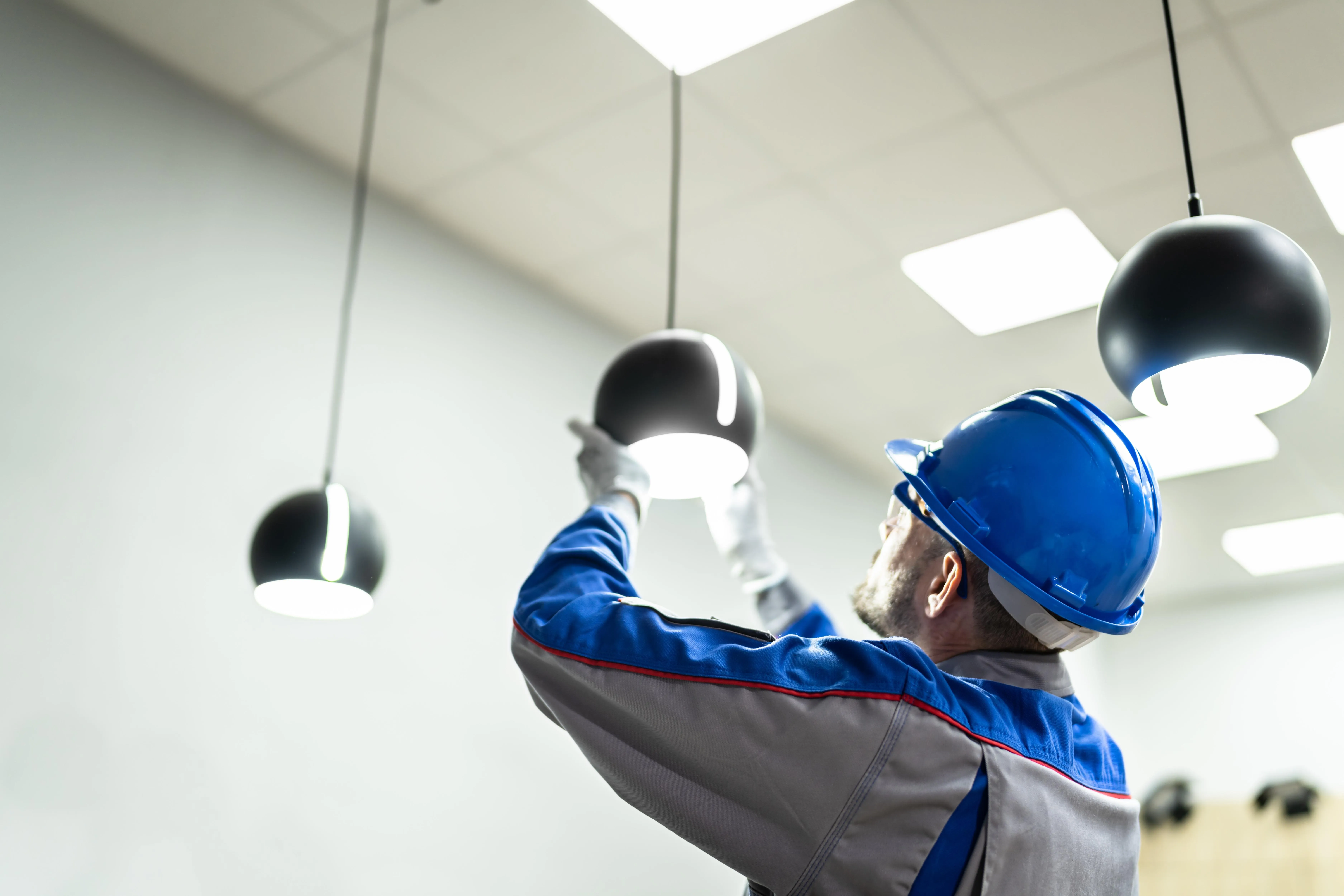 Professional lighting installation and aiming